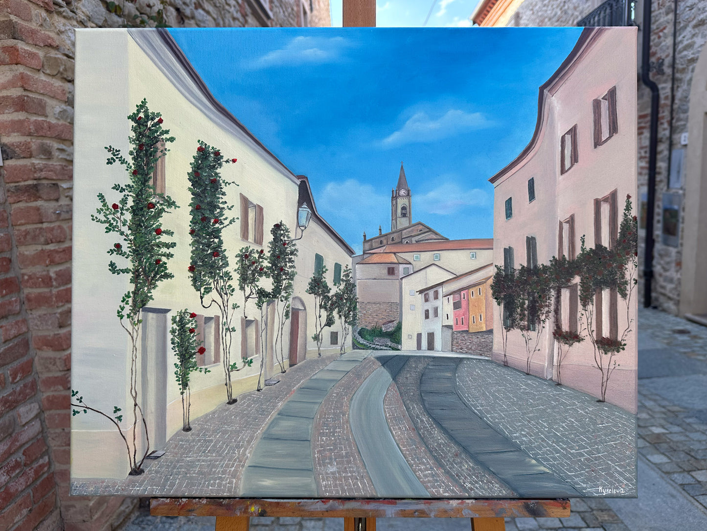Quadro paesaggio "Bossolasco"